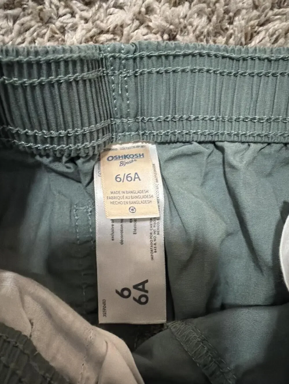 OshKosh B'gosh Boys Cargo Pants 6/6A